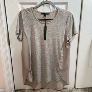 NWT Harve Bernard Blouse Flax Size Medium Soft Linen Blend